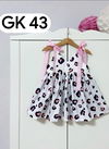 White Colour GURUKRUPA Girls Fancy Party Wear One Piece Kids Colllection GK-43
